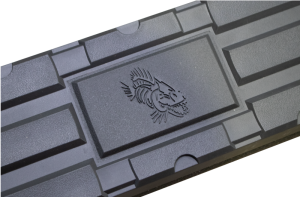 Dodge Ram 1500 Side Steps - Fishbone Offroad - 5-Inch Oval Tubes - Black Textured - `19-`27 Dodge Ram 1500 Side Steps - Fishbone Offroad - 5-Inch Oval Tubes - Black Textured - `19-`27